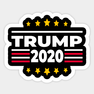 Trump 2020 president again Sticker